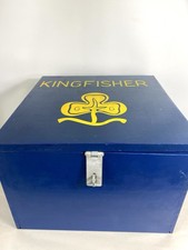 Vintage Wooden Storage Box - Handmade Girl Guides Kingfisher Toy Box - 1970s 15”