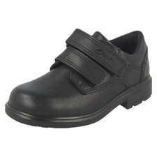 Boys Clarks Double Strap School Shoes *Remi Pace*