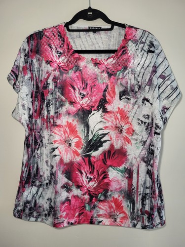 Casamia floral print top - floral, pink