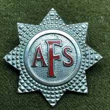 British Army Regimental Cap Badge - Original - Auxiliary Fire Service AFS