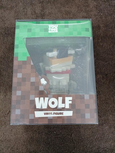 Minecraft wolf toy figure - wolf,