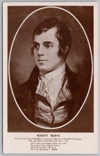 Robert burns postcard - burns, national