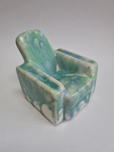 Art deco pipe rest green - pipe,