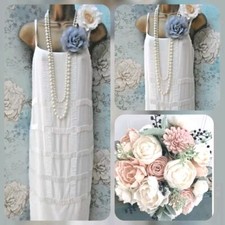 asos white beaded 20s deco