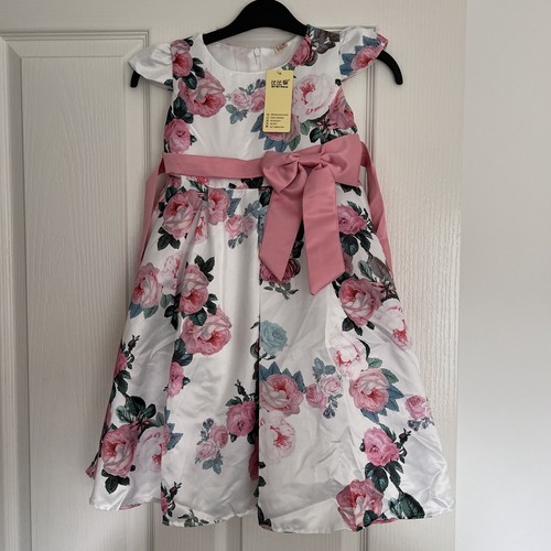 Girls flower with pink bow - girls,