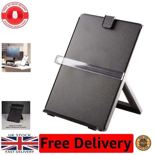 Compact black document holder - black,