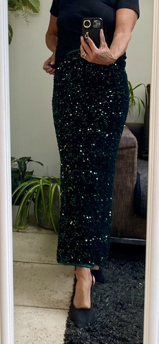 Emerald green sequin - green,