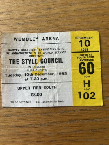 The style council used ticket - style,