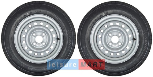 Pair 155x13 trailer - wheels, &