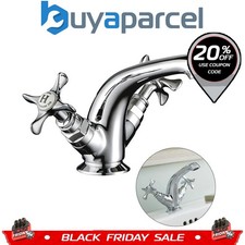 Mira Showers Victorian Virtue Monobloc Basin Tap Traditional Chrome Crosshead