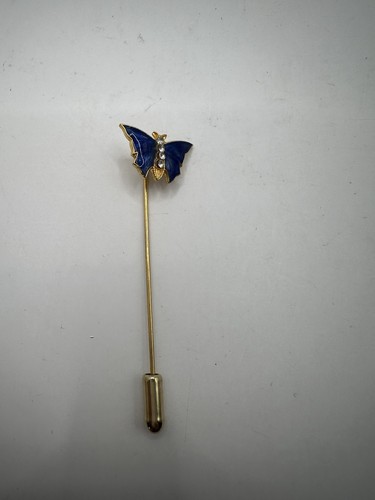 Vintage enamel butterfly - enamel,