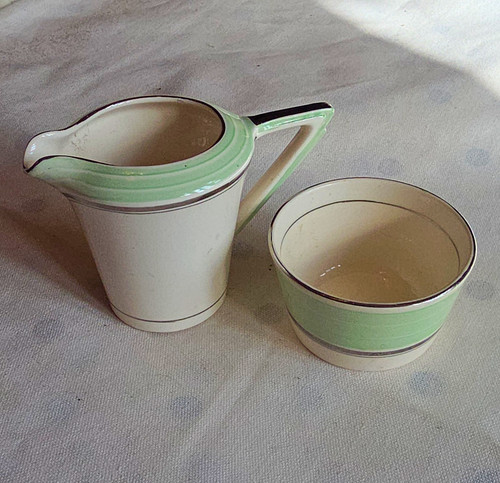 White green band - green, deco