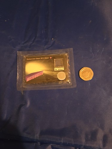 Meteorite card stardust from - stardust,