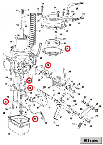 Rotax 912 ring diaphragm - 912, o-ring