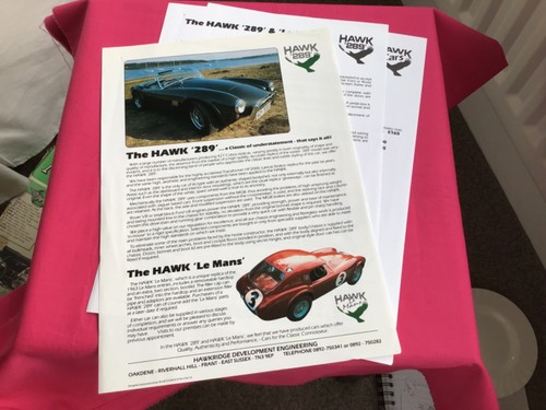 Hawk 289 mans cobra kit - hawk,