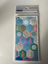 Recollections 160 PC Planner Accessories Sticker Multi Color Hexagon Pineapples