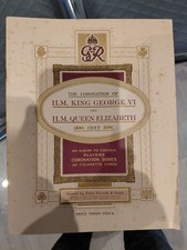 Player's cigarette cards, Coronation of King George V1 and Queen Elizabeth 