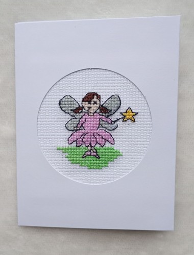 Handmade cross stitch card - handmade,