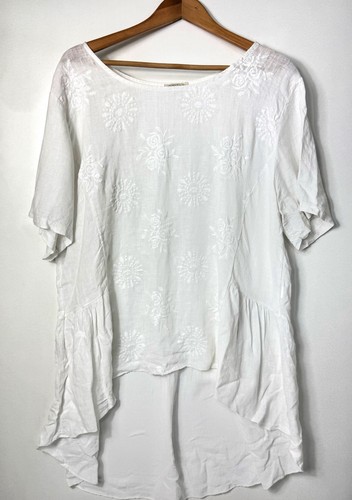 Puro lino italian linen tunic - linen,