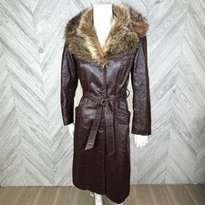 Vintage 70s Leather Trench