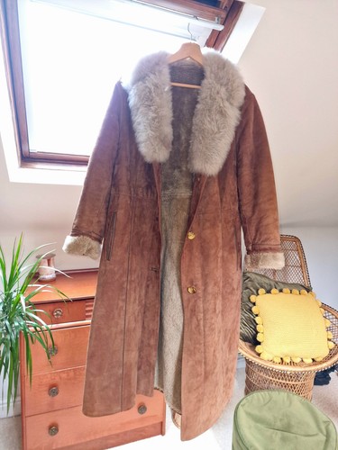 Vintage real suede - , penny