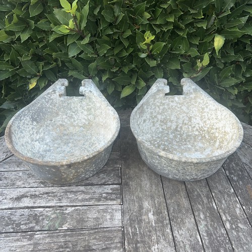 Cast vintage cattle drinker - x2,