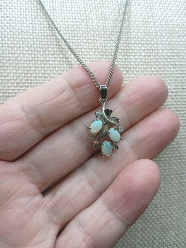 Vintage opal rhinestone - opal,