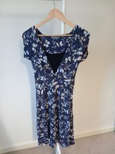 BHS Navy Butterfly Print
