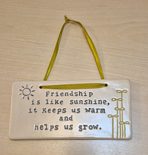 Friendship sentiment ceramic - friendship,