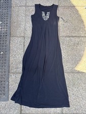 Women’s Savoir Smart Beaded Neck Belted Black Dress - Size 10