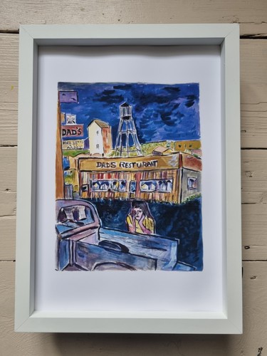 Bob dylan framed print - 9", x