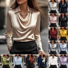 Ladies Satin Silk Tee Shirts