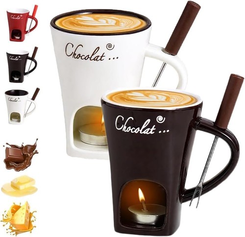 Chocolate fondue mugs - chocolate,