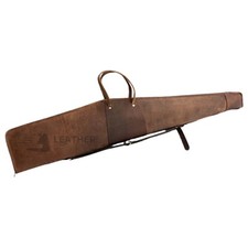 Leather Shotgun Slip Case for Hunting, Distressed brown shotgun case, rifle case