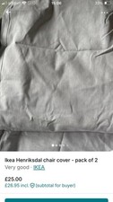 IKEA Henriksdal Chair Cover X 2