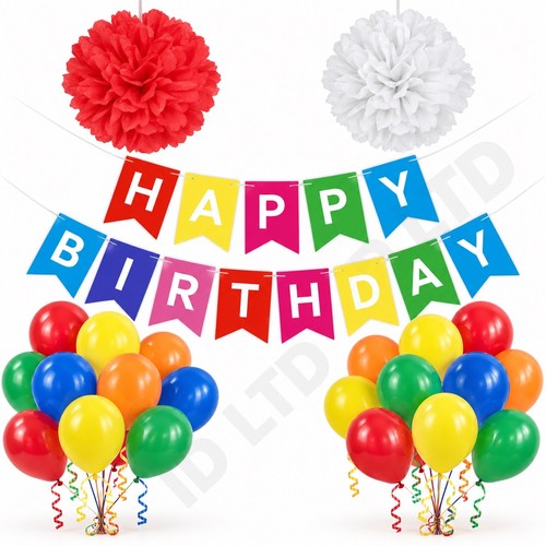 Birthday party decorations set - birthday,
