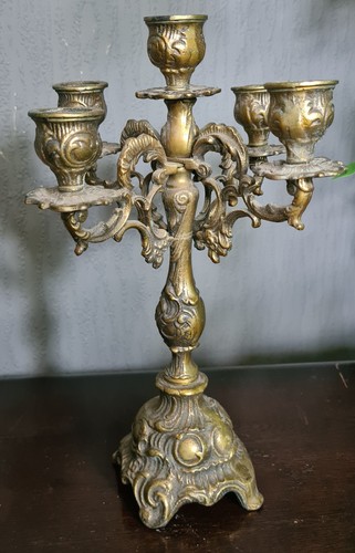 Antique french brass arm - french,