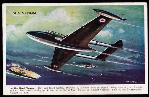 Havilland sea venom jet - de,