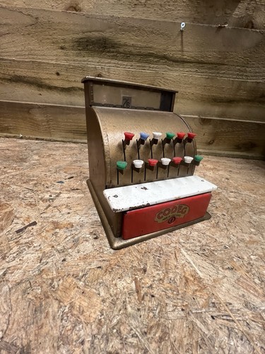 Vintage toy tin - tin, cash