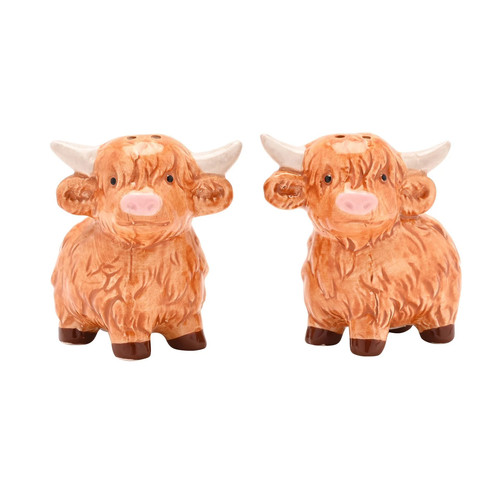 Highland cow salt pepper - salt,