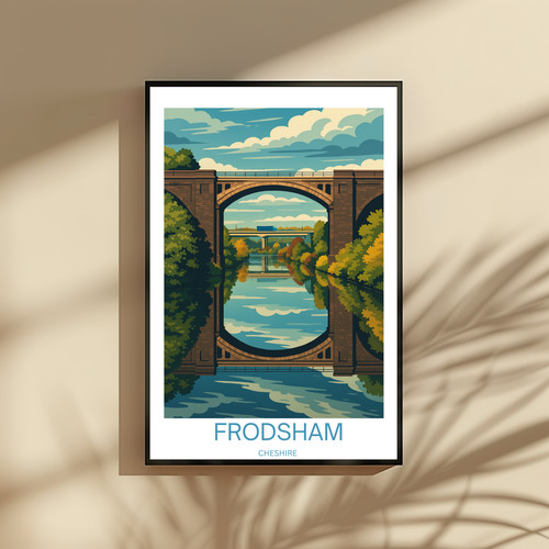 Frodsham cheshire art print - cheshire,