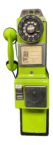 Antique rotary dial payphone - antique,