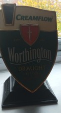 Worhingtons Creamflow Draught Bitter Pump Head Man cave Home Bar Beer Font  