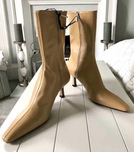 Zara leather zipped square - leather, toe