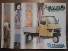PIAGGIO APE 50 CATALYZED orig c1998 UK Mkt Small Van Truck Brochure - Reliant