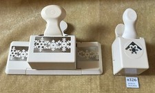 2x MARTHA STEWART PAPERCRAFT CHRISTMAS PUNCHES - SNOWFLAKES Wide & Corner PUNCH