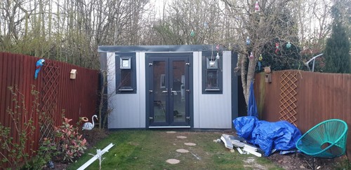 Insulated garden room shed - garden,