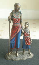 Leonardo Collection Masai Detailed Mother and Child figurine collectable 30cm
