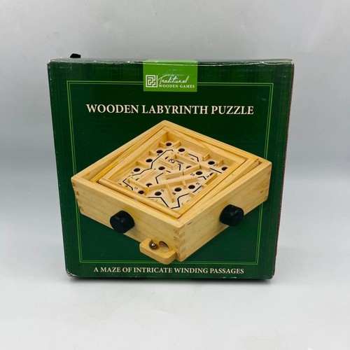 Labyrinth maze game - game, wooden