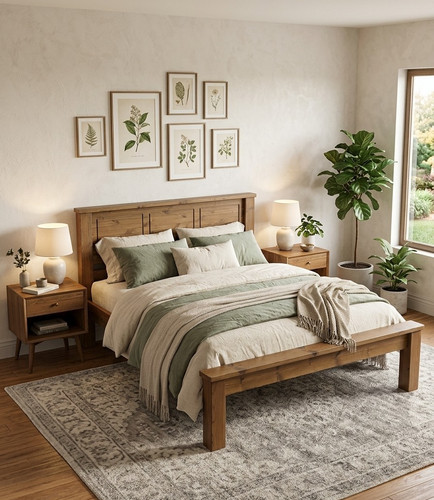 Chunky pine bed - chunky, comes